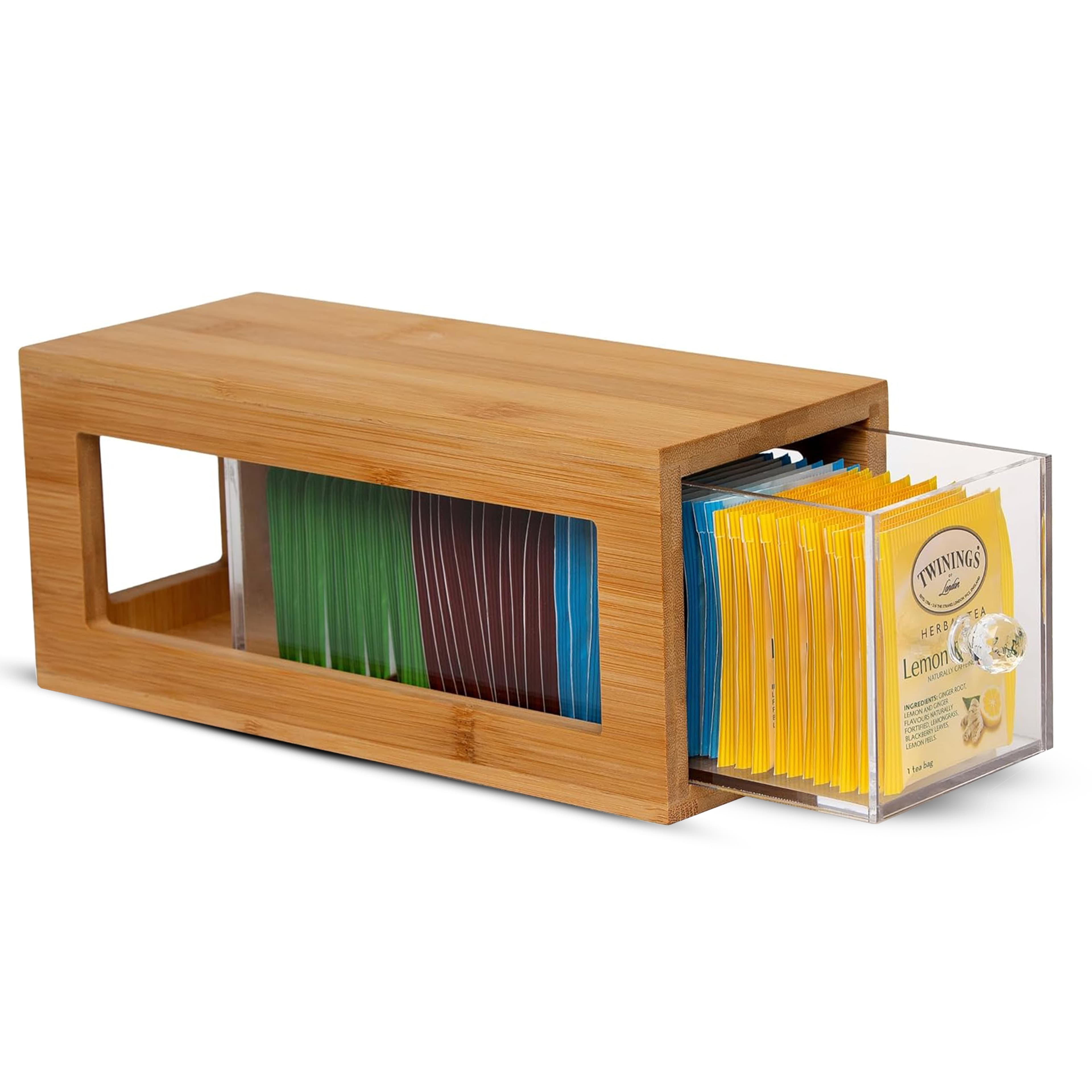 Bamboo Tea Bag Organizer